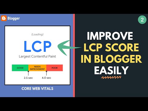 How to Optimize LCP (Largest Contentful Paint) Score in Blogger | Core Web Vitals