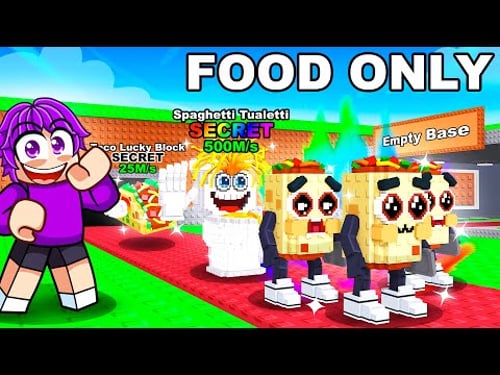 $0 to $1 TRILLION with FOOD ONLY Brainrots