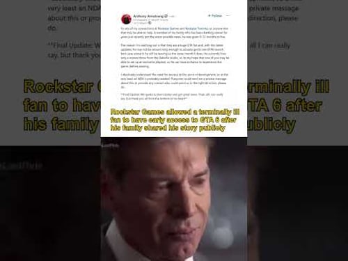 Rockstar Games just did the most wholesome thing