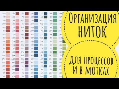 Как организовать нитки удобно и бюджетно? Моя организация ниток для процессов и в мотках