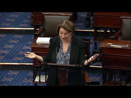 Sen. Klobuchar Takes to the Senate Floor to Discuss How Citizens United Undermines Our Democracy