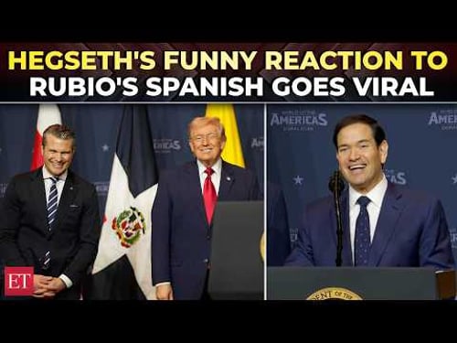 'Can I speak Spanish?': Rubio asks Trump, Hegseth jokes ‘I only speak American’ in fun summit moment