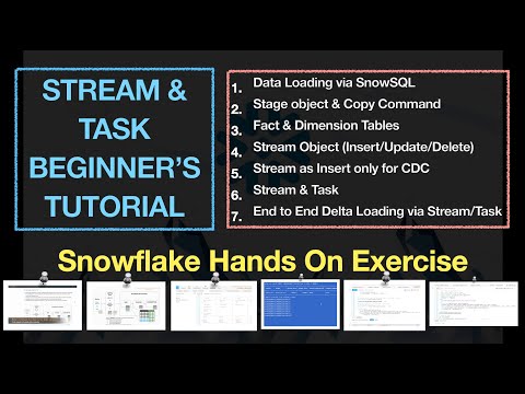 Snowflake Stream & Task Hands On | Complete Beginners Tutorial | Step By Step Guide
