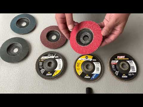 The different types of grinding flap discs and what they are best used for.