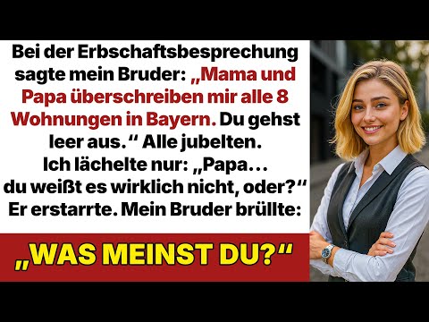 When it came to the inheritance, my brother took everything; I just smiled and asked, "Dad, don't...