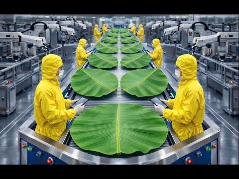 Inside the Largest High-Tech Banana Leaf Processing Factory You’ve Never Seen Before