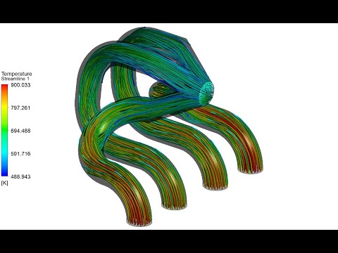 How to do Analysis of Hot Air Flow Through Exhaust Manifold | ANSYS Fluent Tutorial I Heat Transfer
