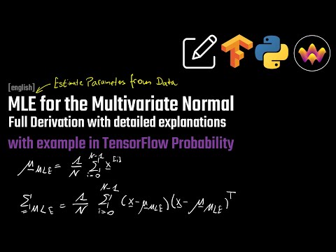 MLE for the Multivariate Normal distribution | with example in TensorFlow Probability