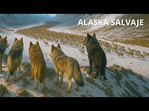 Lobos Árticos y Renos | La Batalla por la Supervivencia en el Hielo #VidaSalvaje | Documentalanimal