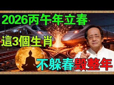 【倪海廈】2026丙午年是個大坎!立春這2小時不“躲”,整年運勢全毀!這3個生肖最危險!#倪海廈 #2026運勢 #躲春 #犯太歲 #中醫養生