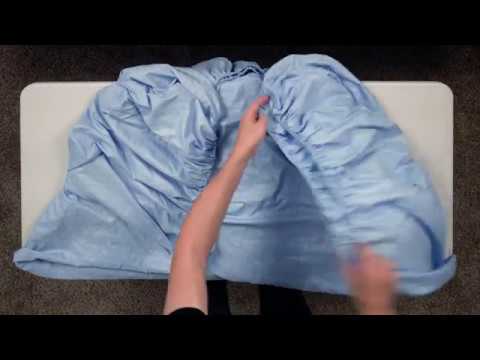 How to fold a fitted sheet