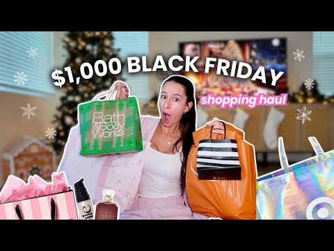 MASSIVE black friday haul + shopping vlog 🛍️✨ (i woke up at 4 am)