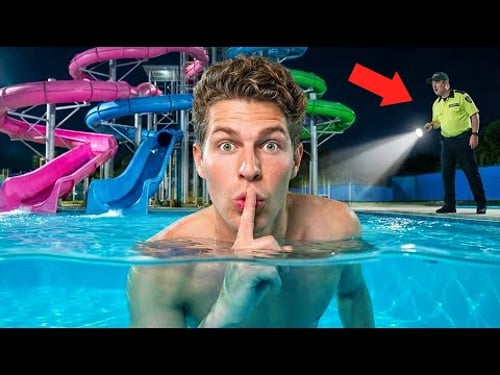 I Snuck into a Waterpark OVERNIGHT!