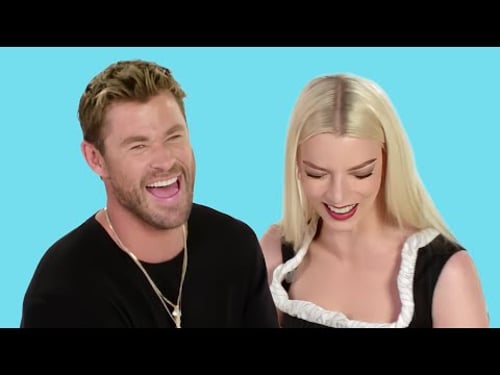 anya taylor-joy babysitting chris hemsworth for 8 minutes straight