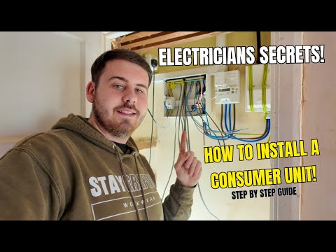 How to install a consumer unit! Sharing electricians trade secrets. Step by step walkthrough.