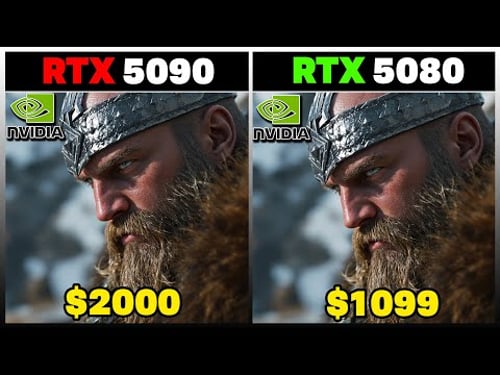 RTX 5090 vs RTX 5080 - FPS Showdown