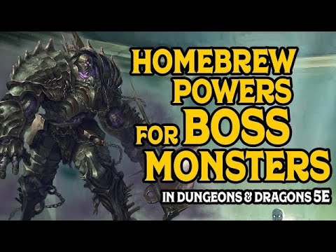 Five Homebrew Abilities For Boss Monsters in D&D 5e
