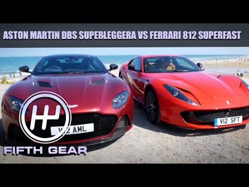 Aston Martin DBS Superleggera VS Ferrari 812 Superfast - The FULL Challenge | Fifth Gear