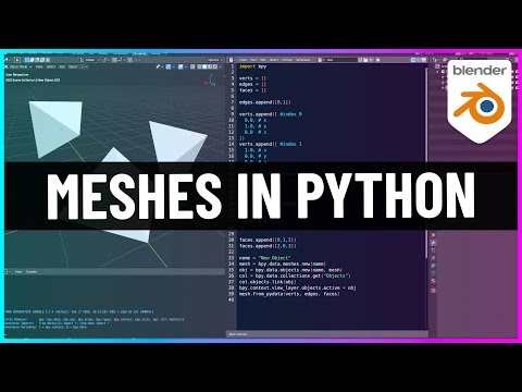 How to Make Meshes with Python in Blender!