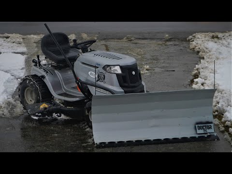 Homemade SNOW PLOW for LAWN TRACTOR / QUAD !?