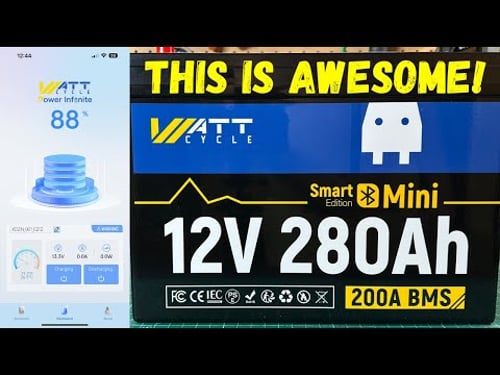 WATTCYCLE 280Ah Mini Smart Edition LiFePO4 Battery