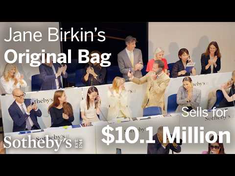 Jane Birkin's Original Hermès Birkin Bag Shatters Auction Records at $10.1 Million | Sotheby's