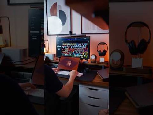 Desk workflow routine #desksetup #desktop #homeofficesetup