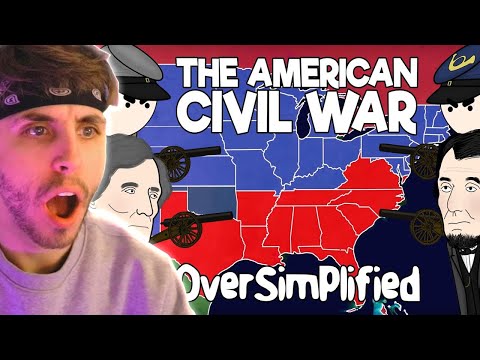 British Guy Reacts To The American Civil War - OverSimplified (Part 1)