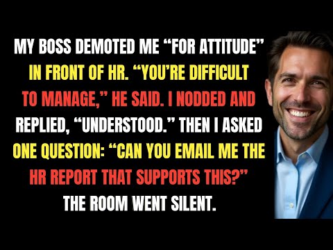 They Demoted Me “For Attitude” — So I Requested One HR Report...