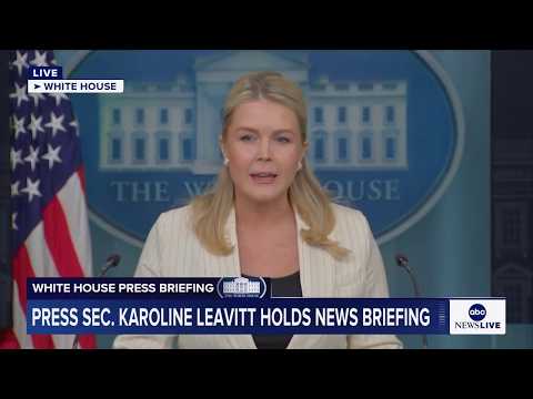 LIVE: White House press briefing