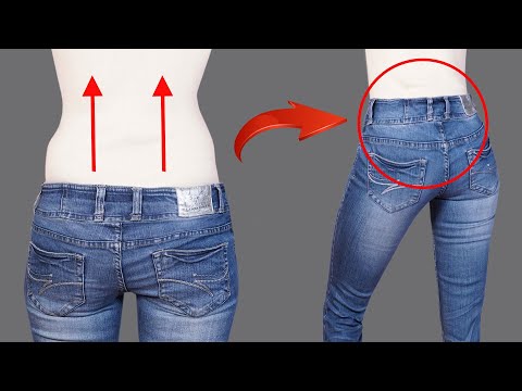 Great trick how to upsize low waist jeans to high one!