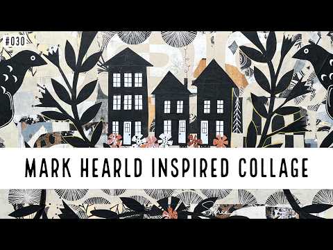 Mark Hearld Inspired : Gelli Print Collage Cut-Paper Technique