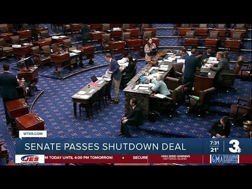 U.S. government partially shuts down after Senate passes funding deal, expected to reopen soon