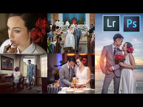 How to edit Wedding Event Photos FAST & EFFICIENT using Lightroom, Photoshop & Actions