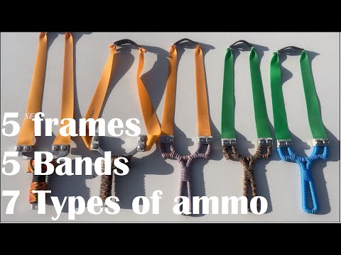 Best slingshot hunting bands/tapers/ammo?