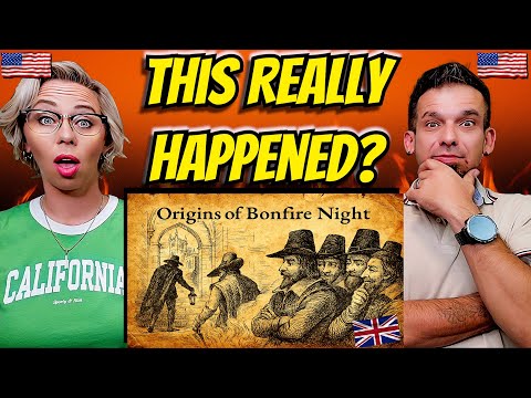 American Exes React: UK Bonfire Night, 5th of November & Guy Fawkes DISTURBING & FASCINATING Origin!
