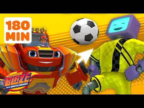 Robot Sports Blaze Monster Machine! w/ AJ | Science Games for Kids | Blaze and the Monster Machines