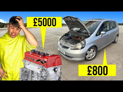 INSTALLING A £5000 ENGINE IN A £800 HONDA JAZZ PT1