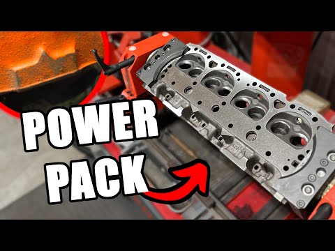 We REBUILT A Set Of 283 Chevy POWER PACK Cylinder Heads!