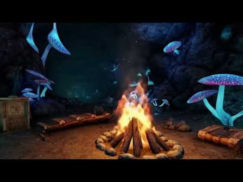 Fantasy Campfire Cave Ambience HD