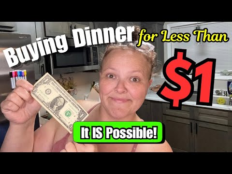 How I Fed Myself Dinner For $1‼️ And YOU Can Too!! || Broke Meals In 2025
