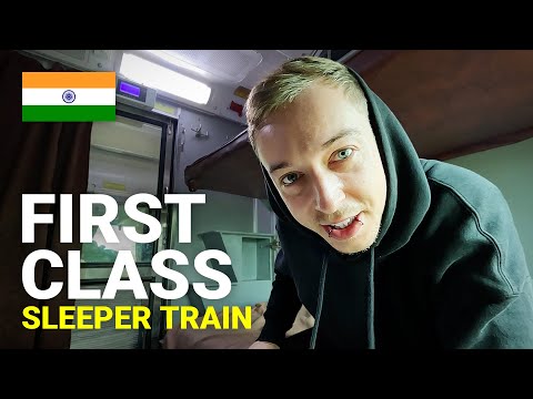 $45 Indian First Class Sleeper Train | Goa to Kerala! 🇮🇳