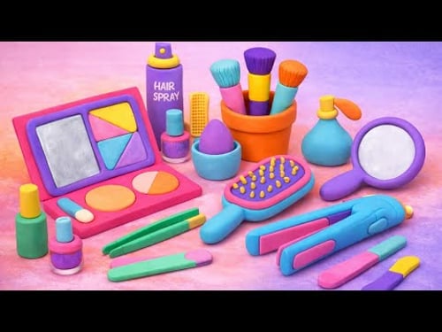 Crea tu Set de Maquillaje Súper Brillante DIY ¡Manualidad Fácil y Llena de Brillo! 💄