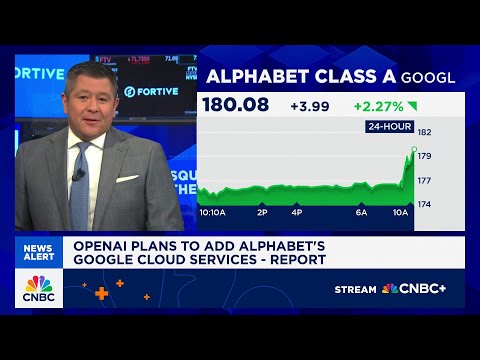 OpenAI to add Alphabet's Google Cloud services to meet compute capacity needs