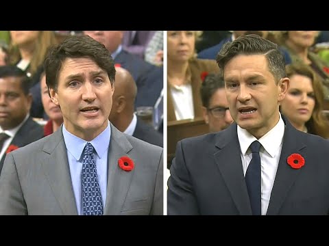 Trudeau and Poilievre debate inflation and the cost of living after U.S. election results
