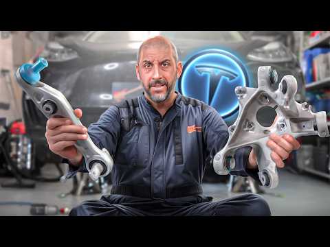 TESLA a un PROBLÈME de FIABILITÉ ? 🤔 Remplacement tirants de pont et porte-moyeu