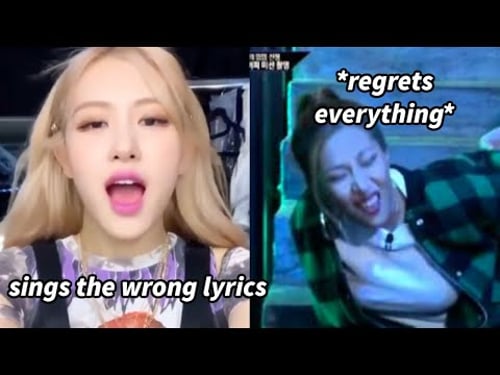 Female idols being painfully relatable