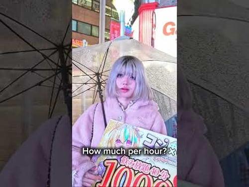 Just a quick talk with a concept café girl in Tokyo Ikebukuro