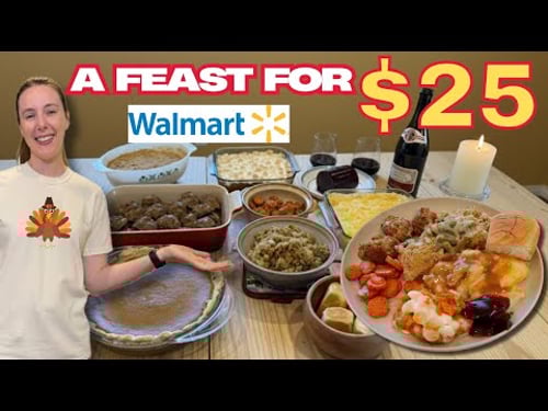 Walmart Thanksgiving Dinner for 6 Under $25 | Easy Budget Meals to Save Money