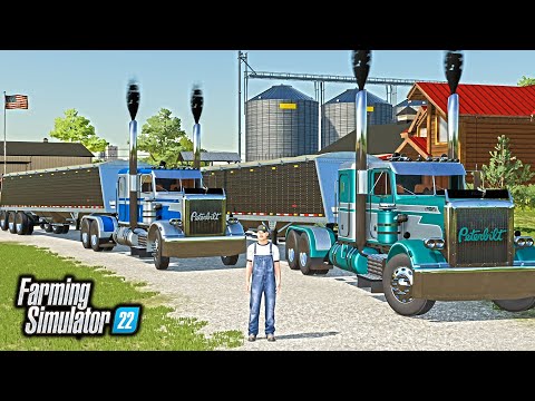 NEW $200,000 PETERBILT SEMI-TRUCKS! (CUSTOM PAINT JOB) | BIG TIME FARMING